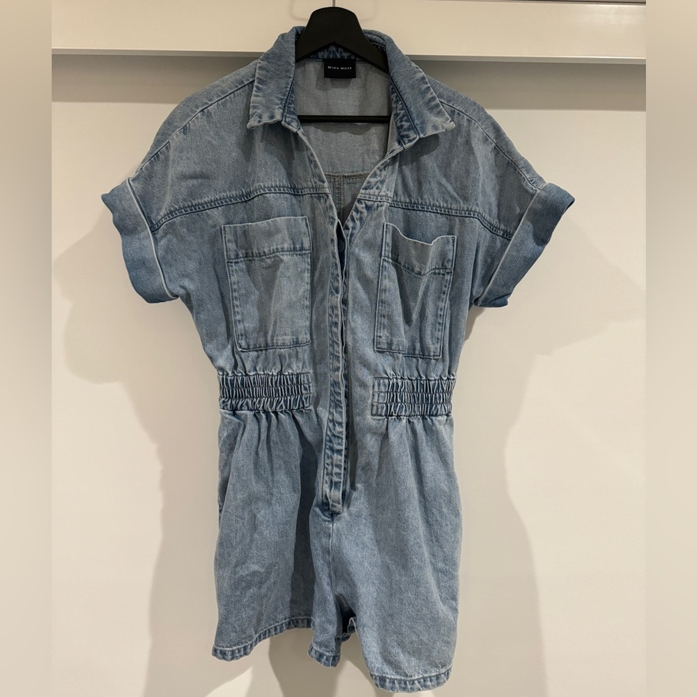 Jean Romper - Size Medium